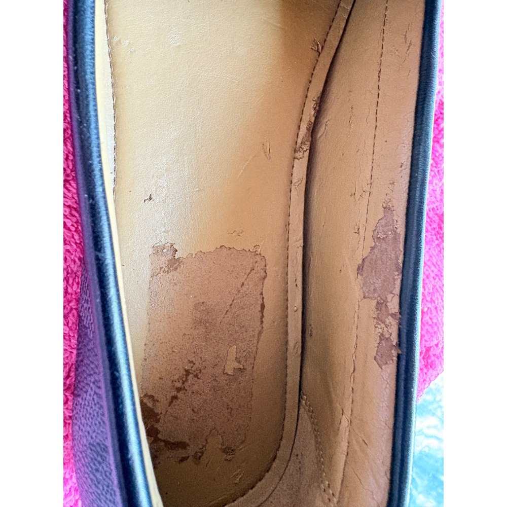 Coach Signature Monogram Driver Loafers Charcoal Black Gunmetal Hardware - Picture 8 of 9